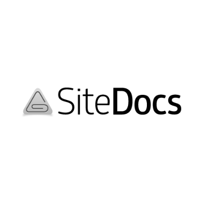 SiteDocs logo with triangular icon