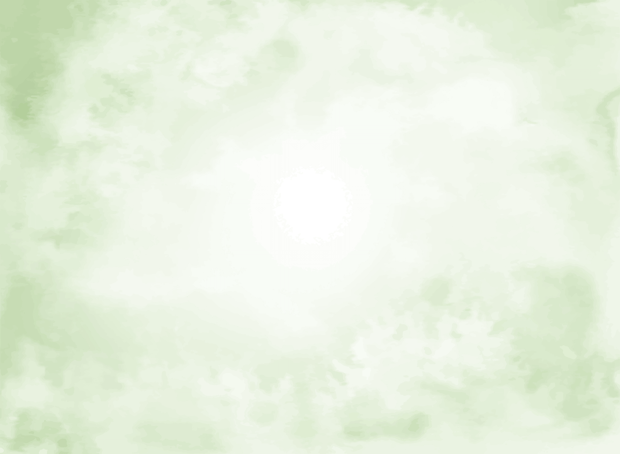 Soft green and white abstract watercolor background