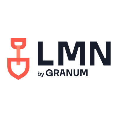 LMN by Granum logo with red shovel icon