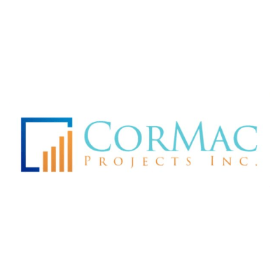 Cormac Projects Inc. logo with bar chart icon